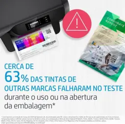Cartucho de Tinta HP 664 Preto Original (F6V29AB) Para Impressora Deskjet 2136 — imagem 5