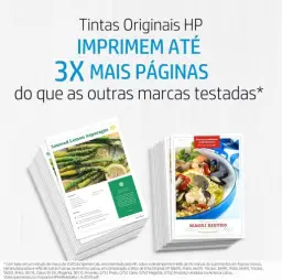 Cartucho de Tinta HP 664 Preto Original (F6V29AB) Para Impressora Deskjet 2136 — imagem 6
