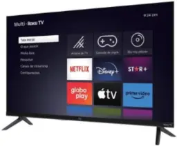 Smart TV Multi Roku 32" HD 3 HDMI 2 USB Compatível com Alexa e Google Home - — imagem 4