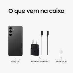 Smartphone Samsung Galaxy S24, Galaxy AI, Selfie de 12MP, Tela de 6.2" 1-120Hz — imagem 7