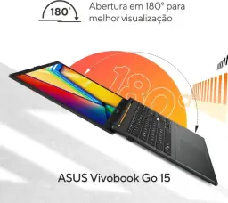 Notebook ASUS VivoBook Go 15, AMD RYZEN 5 7520U, 8GB, 512GB SSD, KeepOS — imagem 6