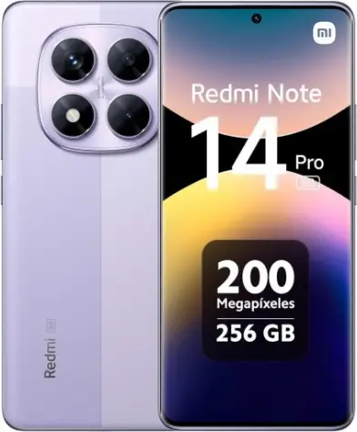 Smartphone Xiaomi Redmi Note 14 Pro 5G Lavender Purple (Roxo Lavanda) 8GB RAM