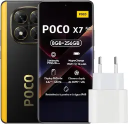 Smartphone Xiaomi Poco X7 5G NFC 8GB RAM 256GB ROM[24095PCADG] (BLACK, 8+256) — imagem 1