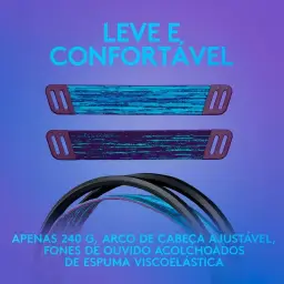 Headset Gamer Logitech G335 com Almofadas com Espuma de Memória — imagem 2