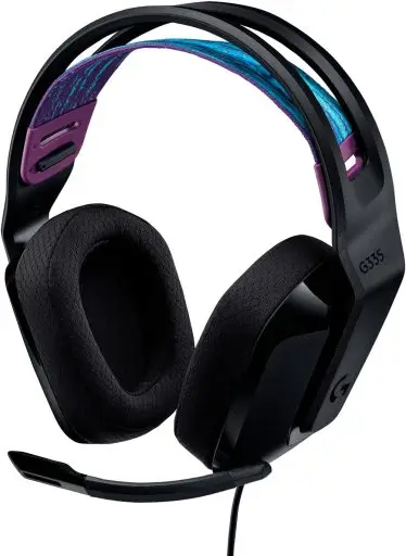 Headset Gamer Logitech G335 com Almofadas com Espuma de Memória