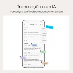 Gravador de voz com IA, gravador de áudio Plaud Note c/capa — imagem 5