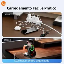 Basike Carregador Sem Fio 3 em 1 Magnético 2025 — imagem 4