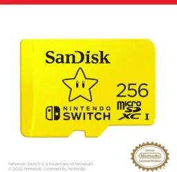 Cartão microSDXC SanDisk SDSQXAT-256G-GNCZN, licenciado para Nintendo-Switch — imagem 2