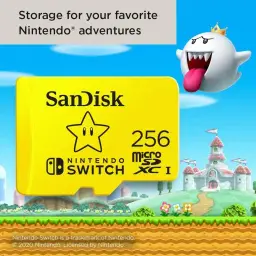 Cartão microSDXC SanDisk SDSQXAT-256G-GNCZN, licenciado para Nintendo-Switch — imagem 4