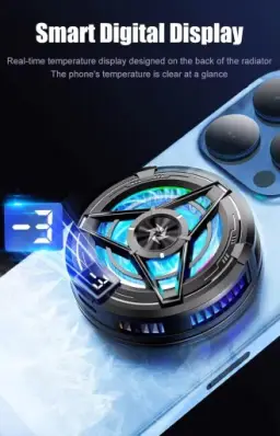 Cooler Gamer para Celular - Modelo SL-17 - RGB Magnético Resfriamento com — imagem 6