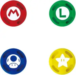 Desconhecido 4 Grips Capa Analógico Para Joy-con Nintendo Switch Mario — imagem 3