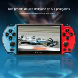 Console de Jogos Portátil X7 Plus + de 1.000 Jogos + Fone de ouvido Cartão de — imagem 4