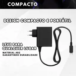 Fonte de Alimentação Ac Energia Bivolt Carregador Compatível com Console — imagem 5