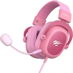 Havit Headphone Fone de Ouvido H2002d Pink, Gamer, com Microfone, Falante 53mm — imagem 5