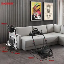 SGT Suporte Para Volante Extreme Simracing Cockpit Simulador (Branco) — imagem 9