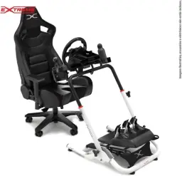 SGT Suporte Para Volante Extreme Simracing Cockpit Simulador (Branco) — imagem 8