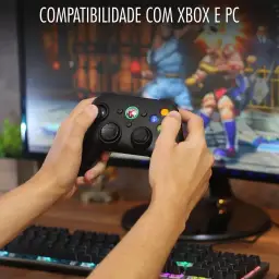 Controle Sem Fio Recarregável para Xbox 360 e Computador com Joystick Manete — imagem 7