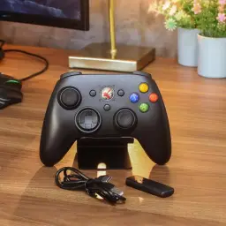 Controle Sem Fio Recarregável para Xbox 360 e Computador com Joystick Manete — imagem 4