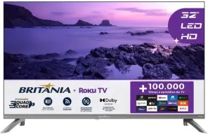 Smart TV 32" HD Britânia B32CRA Roku TV LED Wi-fi HDMI USB — imagem 1