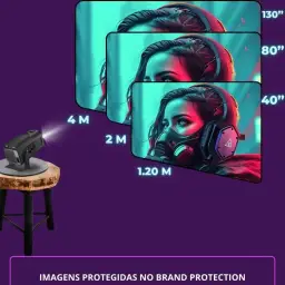 Projetor Portatil Mini 5g Wifi 6 Bluetooth 5.0 Android 11 HY320 Projetor 4K — imagem 6