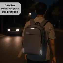Mochila Executiva Unissex para Notebook até 15.6" - com Entrada USB e Passa-fio — imagem 6