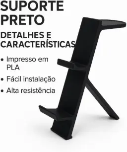 Suporte Para Controle E Fone Videogame Gamer Xbox Ps4 Ps5 PC Branco — imagem 4