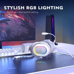 FIFINE USB Gaming Fone, fones de ouvido PC com fio com microfone para — imagem 7