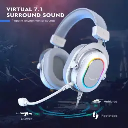 FIFINE USB Gaming Fone, fones de ouvido PC com fio com microfone para — imagem 2