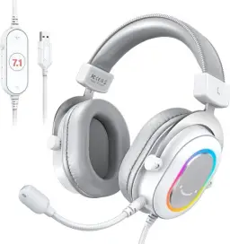 FIFINE USB Gaming Fone, fones de ouvido PC com fio com microfone para — imagem 1