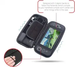 Case Bolsa Estojo De Viagem Capa De Proteção Nintendo Switch - Preto — imagem 9