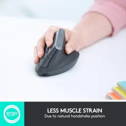 Mouse sem fio Logitech MX Vertical com Design Ergonômico para Redução de Tensão — imagem 2