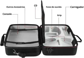 Mala Bolsa Maleta Rigida Para Transporte Ps5 C/ Alça Ombro — imagem 4