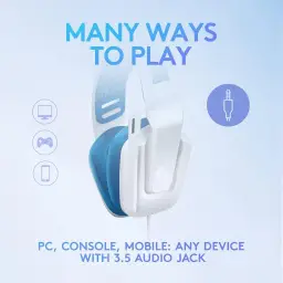 Headset Gamer Logitech G335 com Almofadas de Espuma de Memória Design Leve — imagem 3