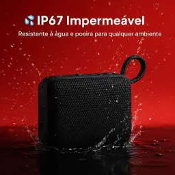 Caixa de Som Portátil GO 5W Bluetooth USB Cartão de Memória Cabo P2 Impermeável — imagem 3