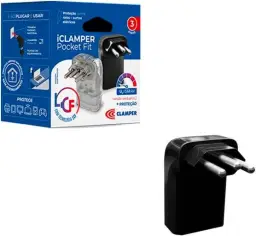 Protetor Contra Surtos Elétricos iCLAMPER Pocket Fit 3P 10A Bivolt 127/220V — imagem 4