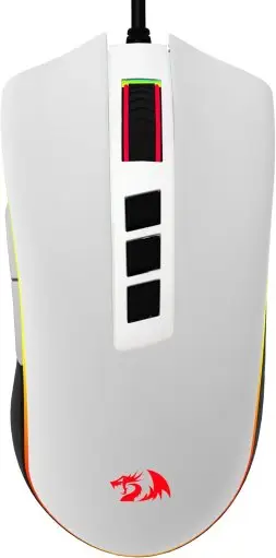 Mouse Gamer Redragon Cobra V2 Special Edition Cypher Branco e Preto RGB — imagem 2