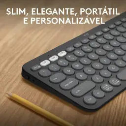 Teclado sem fio Logitech Pebble Keys 2 K380s com Conexão Bluetooth Easy-Switch — imagem 2