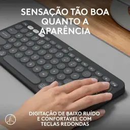 Teclado sem fio Logitech Pebble Keys 2 K380s com Conexão Bluetooth Easy-Switch — imagem 5