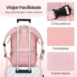 Romantic Crown Mochila de Viagem Expansivel Masculina Feminina — imagem 6