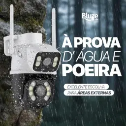 Câmera De Segurança Sem Fio Wi-fi Externa Interna HD 3MP Lente Dupla Giratória — imagem 5