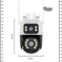 Câmera De Segurança Sem Fio Wi-fi Externa Interna HD 3MP Lente Dupla Giratória — imagem 2