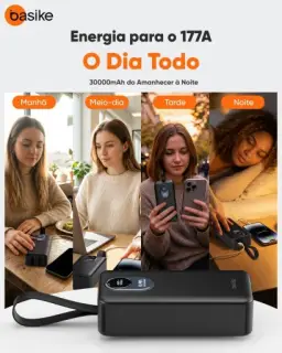Basike Power Bank 30000mAh, Carregador Portátil com Carregamento Rápido — imagem 9