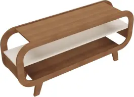 Rack 1,33 mt para TV até 60" com estrutura usinada MDF 15mm THEO cor — imagem 10
