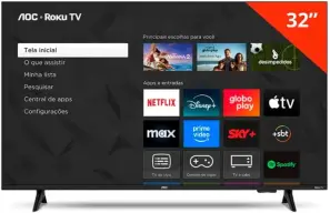 Smart Tv Aoc Dled 32 Wi-fi Roku Tv Quad Core 32s5155/78g — imagem 2