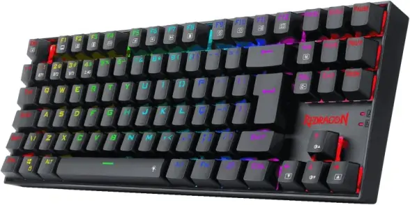 Teclado Mecânico Gamer Redragon Kumara Pro RGB Switch Marrom Preto -