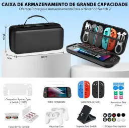Kit Completo para Nintendo Switch 2 (2025) - Estojo de Transporte Rígido + — imagem 2