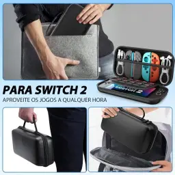 Kit Completo para Nintendo Switch 2 (2025) - Estojo de Transporte Rígido + — imagem 9
