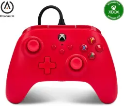 Controle com fio - Power A - para XBOX Série X | S - Vermelho — imagem 1