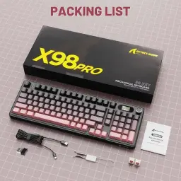 ATTACK SHARK X98 PRO Teclado mecânico sem fio para jogos com tela inteligente — imagem 9