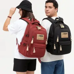 Mochila Masculina Feminina Notebook Viagem Trabalho Escola Escolar Preta Grande — imagem 9
